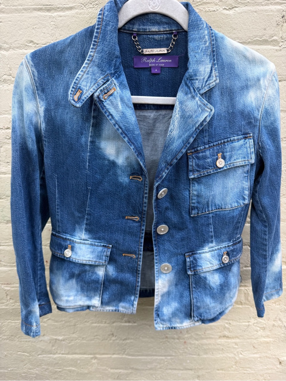 Gorgeous Ralph Lauren Purple Label EUC Isabelle denim jacket - Picture 3 of 6